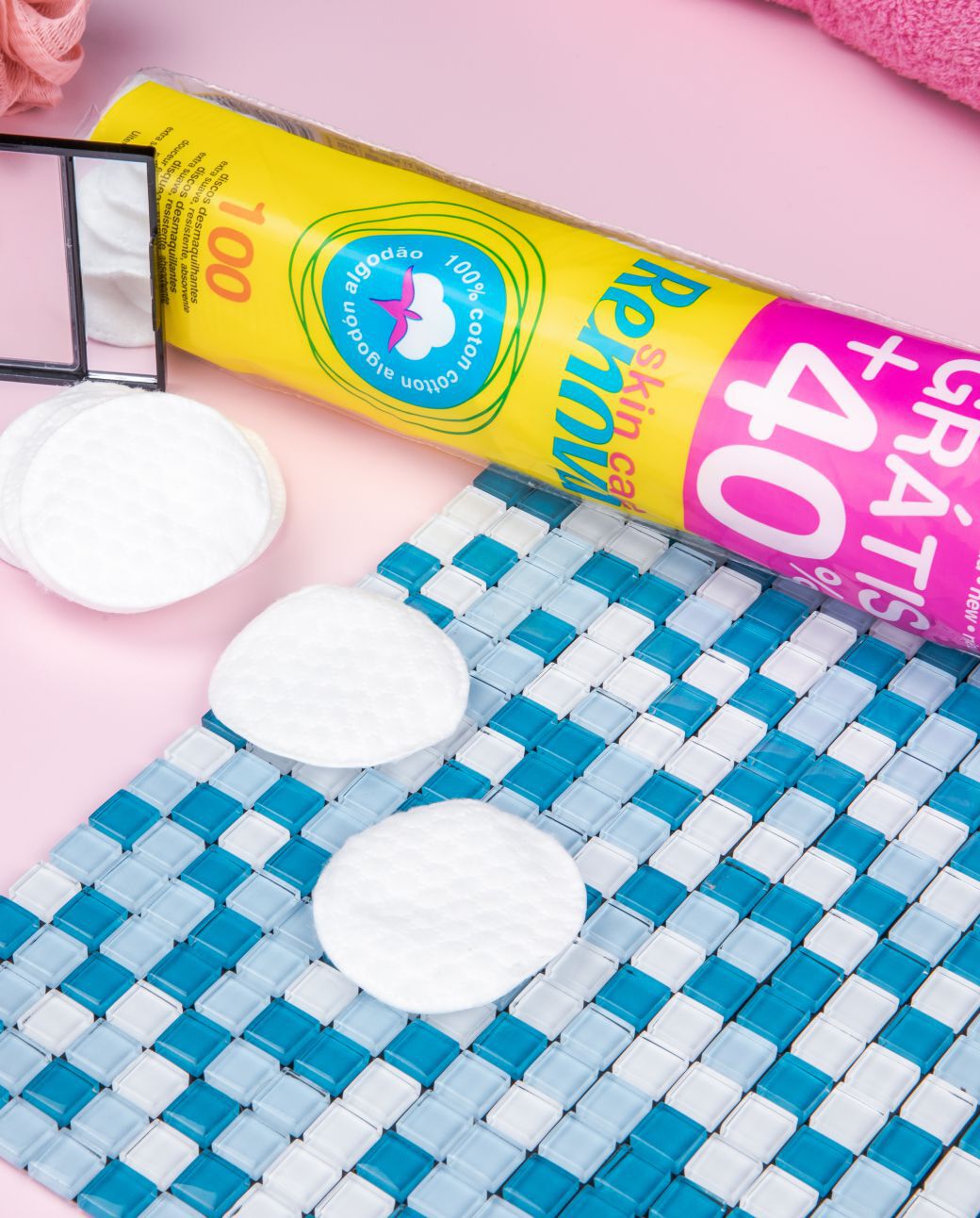 Skin Care Mini Cotton Pads (+40% free)